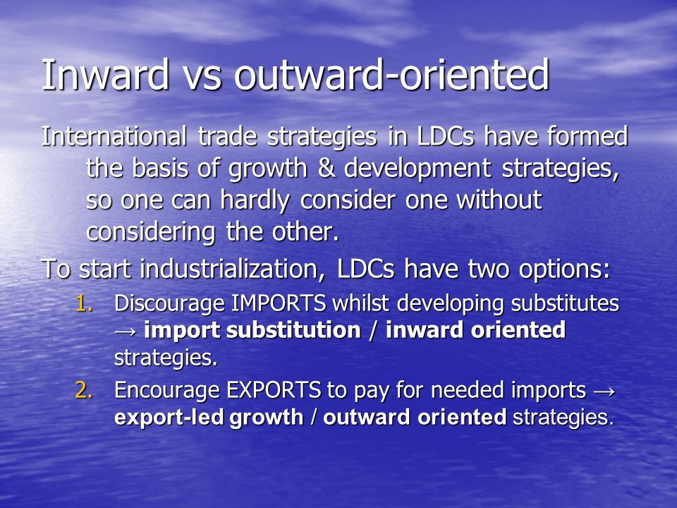 Import Substitution and Export Promotion | Economics